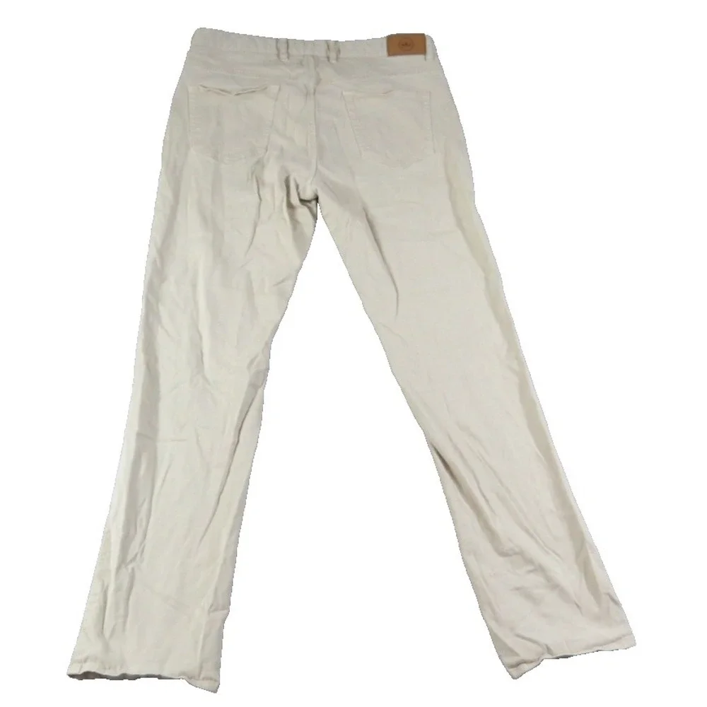 Peter Millar Crown Mens 34 Khaki Corduroy Pants Tan Straight Leg Business Casual